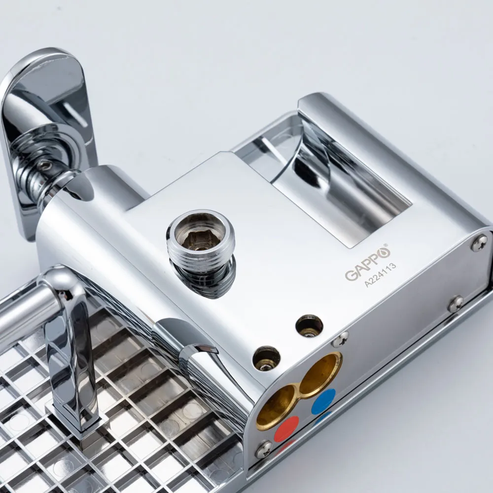 Гигиенический душ со смесителем и полочкой GAPPO G7295-10, хром