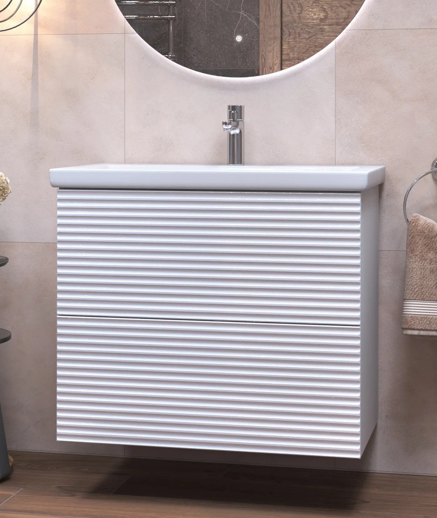 Тумба с раковиной напольная VIGO Otti tn.OTT.COM.70.2Y, 70 см