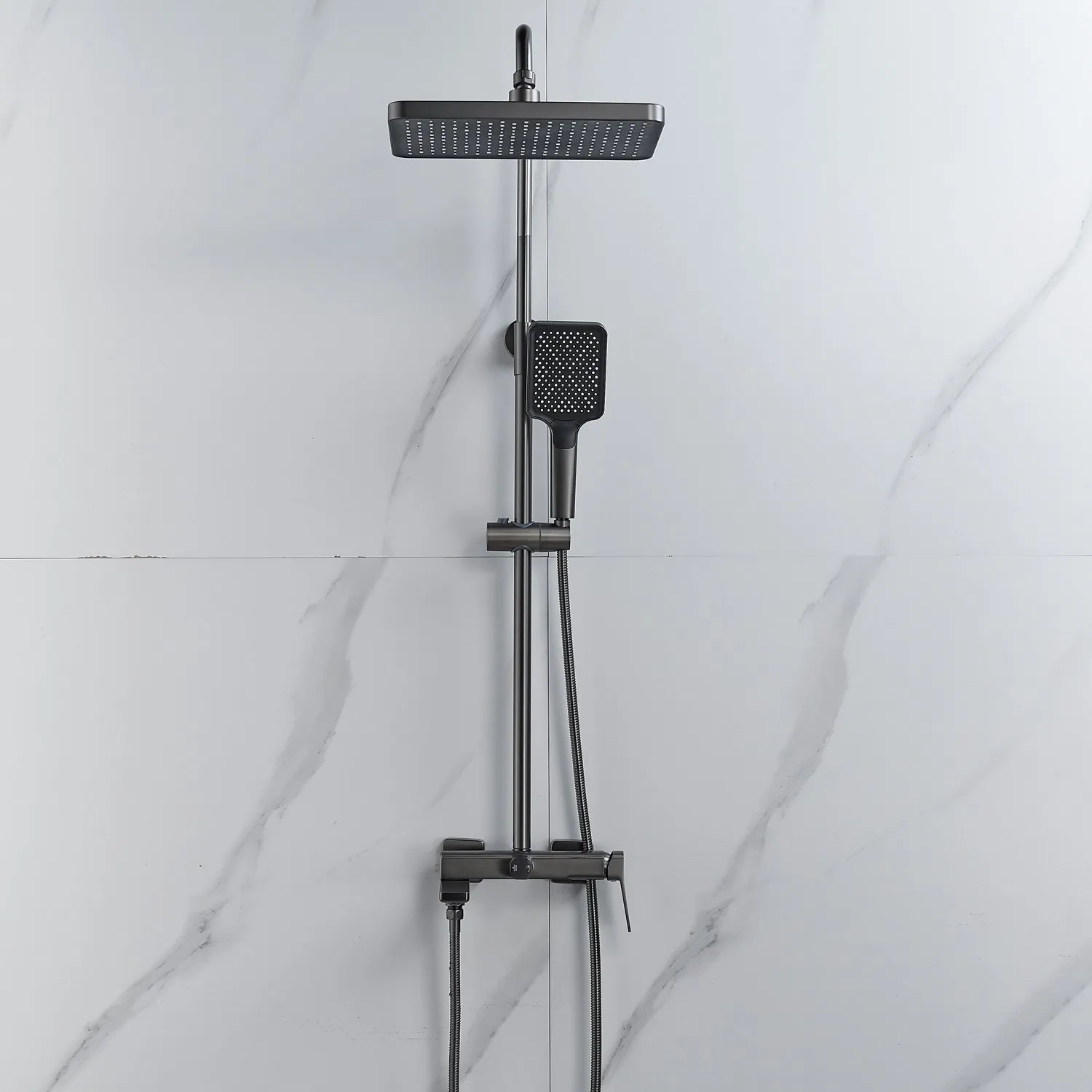 Душевая система Raffine F3699T, оружейная сталь