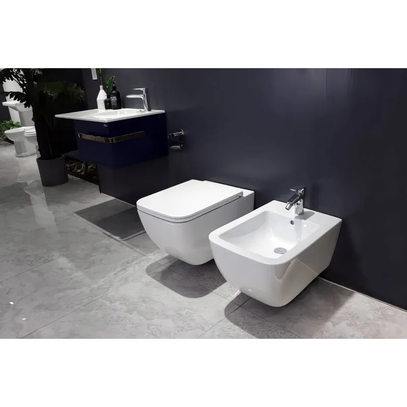 Унитаз подвесной SMARTFLOW VIGENTE безободковый с микролифтом SMF811-WH, белый