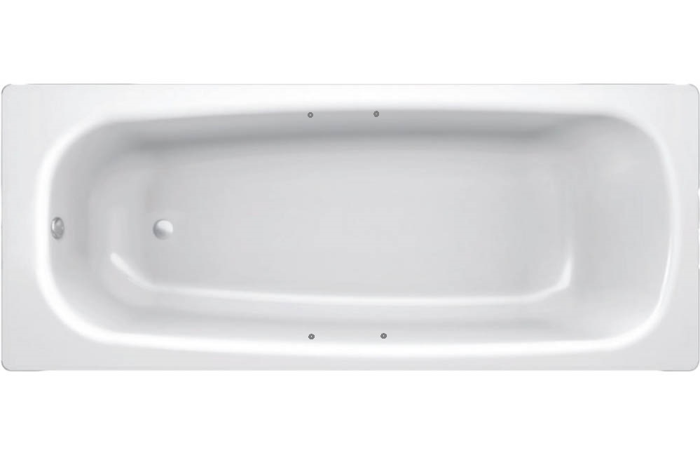 Ванна стальная BLB Universal HG (B75H handles) 170х75 с шумоизоляцией и отверстиями для ручек
