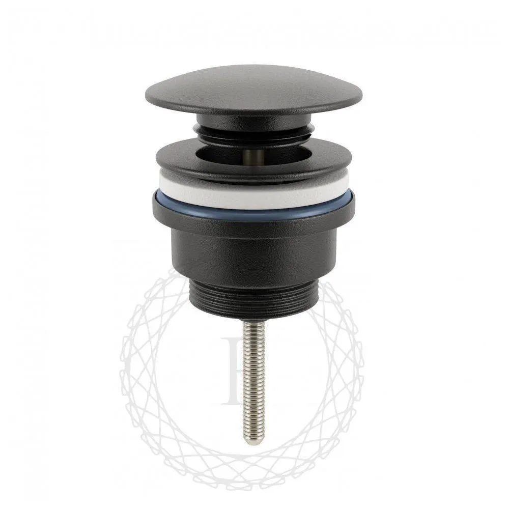 Донный клапан для раковины FILARETE FL75BL, черный