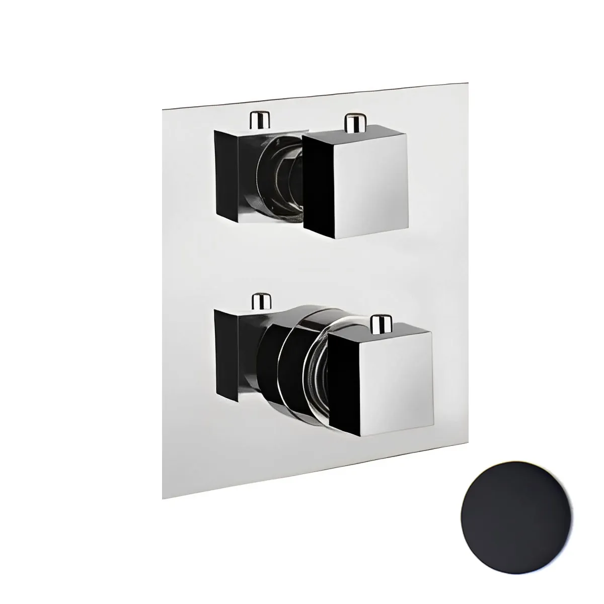 Смеситель для душа встраиваемый с термостатом Webert Pegaso PE970903560, черный