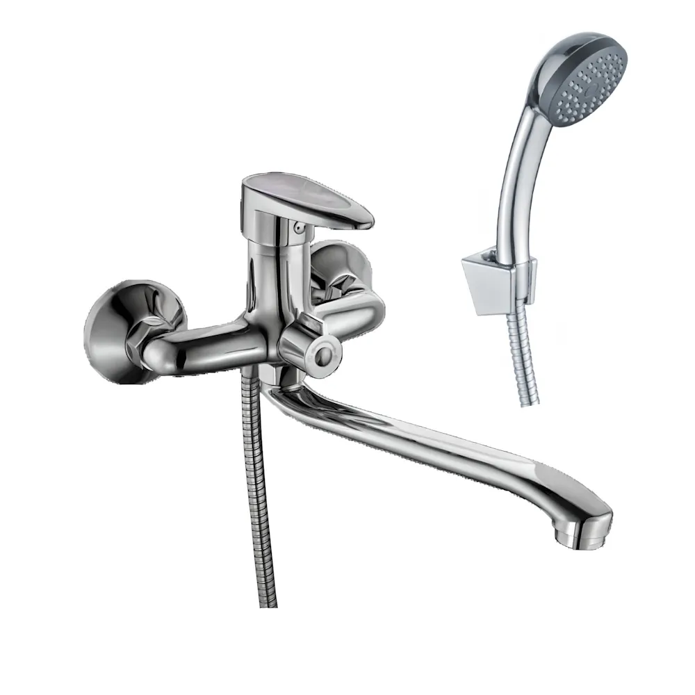 Смеситель для ванны FASHUN A2250WHITE, хром/белый