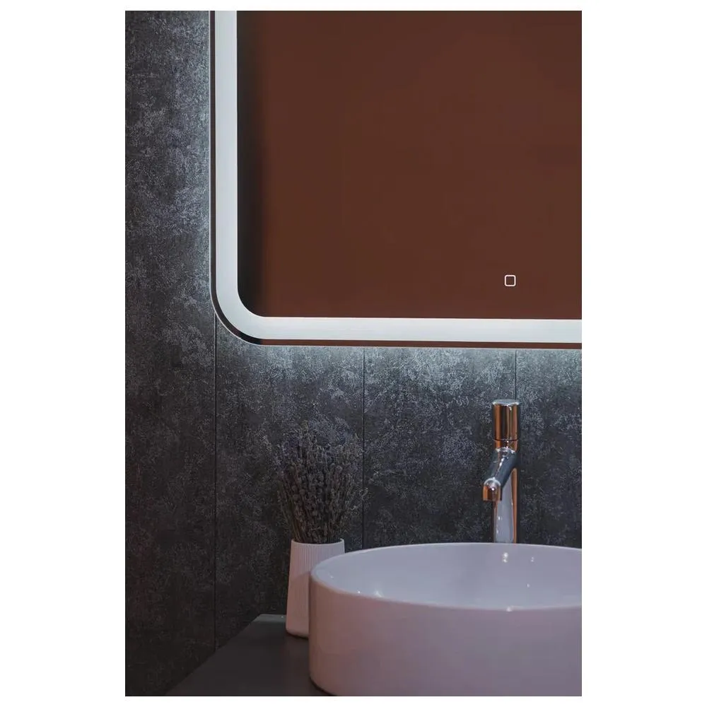 Зеркало Silver Mirrors Malta-Lite 800х600 (открытая LED-подсветка, сенсорный выключатель)