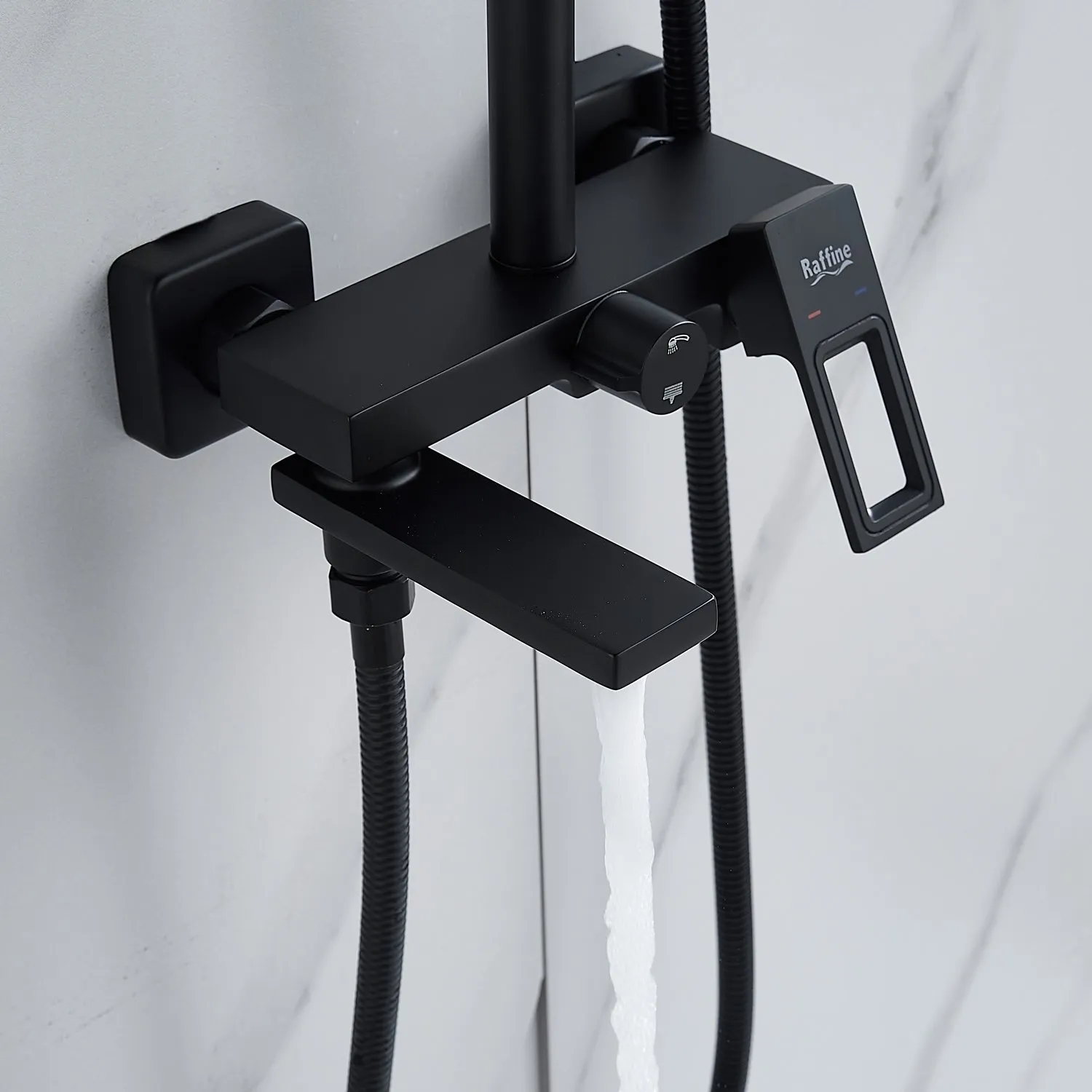 Душевая система Raffine F3696H, черный