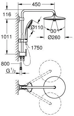 Душевая система Grohe Euphoria 260 27421002 хром