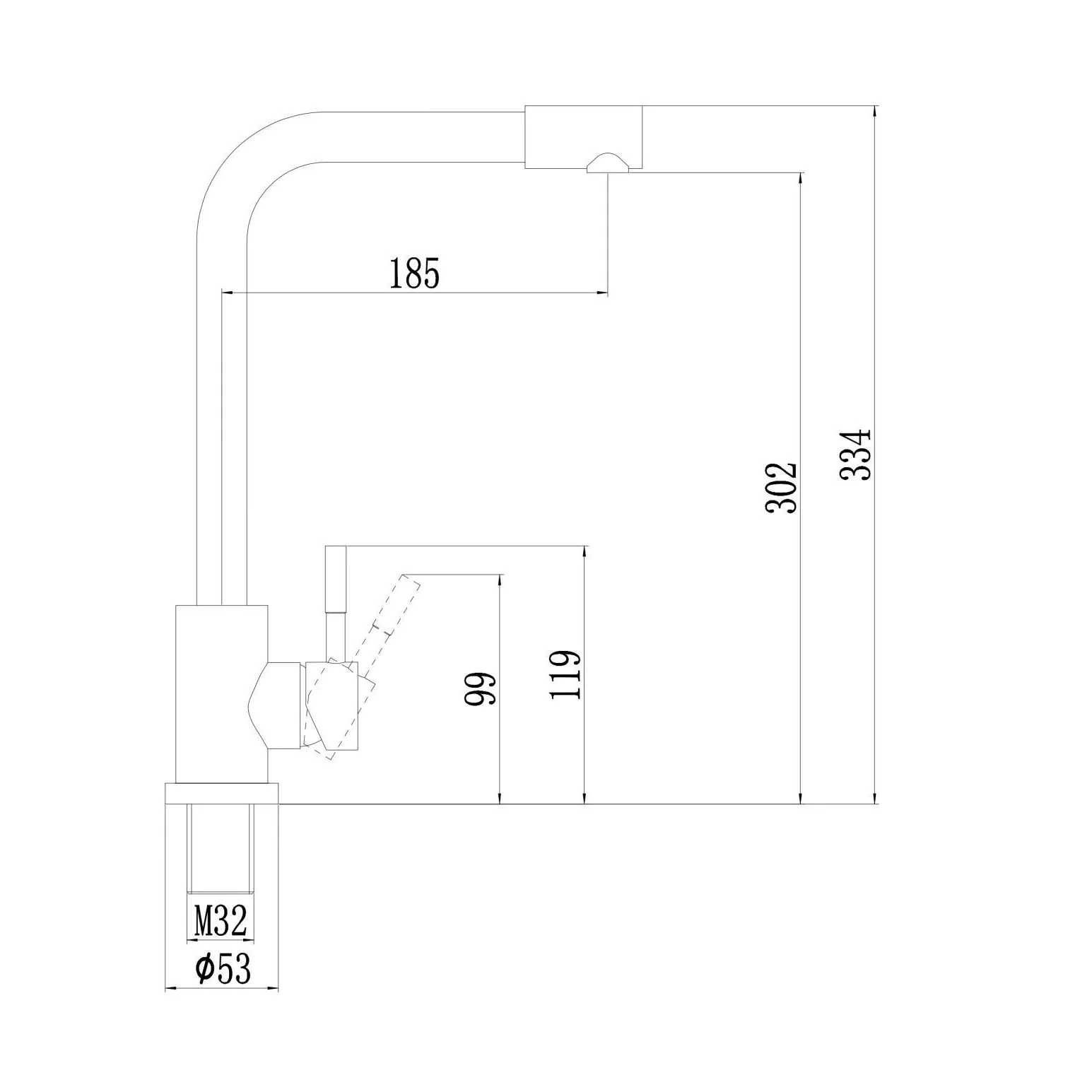 Смеситель для кухонной мойки Fmark FS8233H