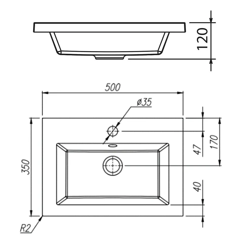 Раковина Florentina Анита 50 см 10.150.00500.307, серый шёлк