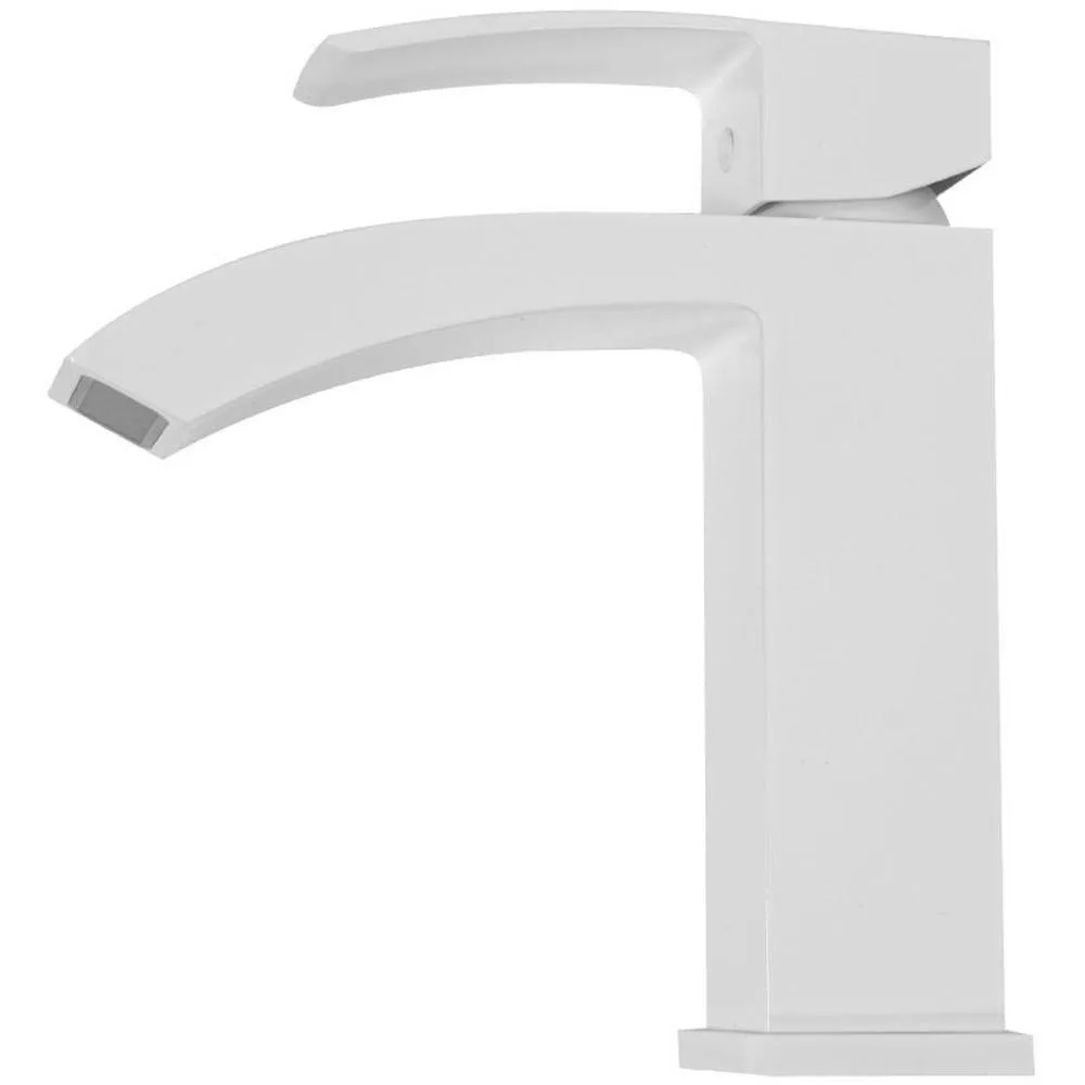 Смеситель для раковины Hansberge H1077WW, белый