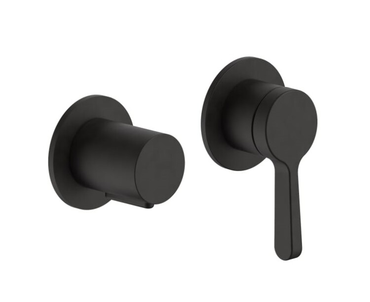 Смеситель для душа Fantini Torino, на 2 потребителя, Deep Black PVD (58 S1 L981B)