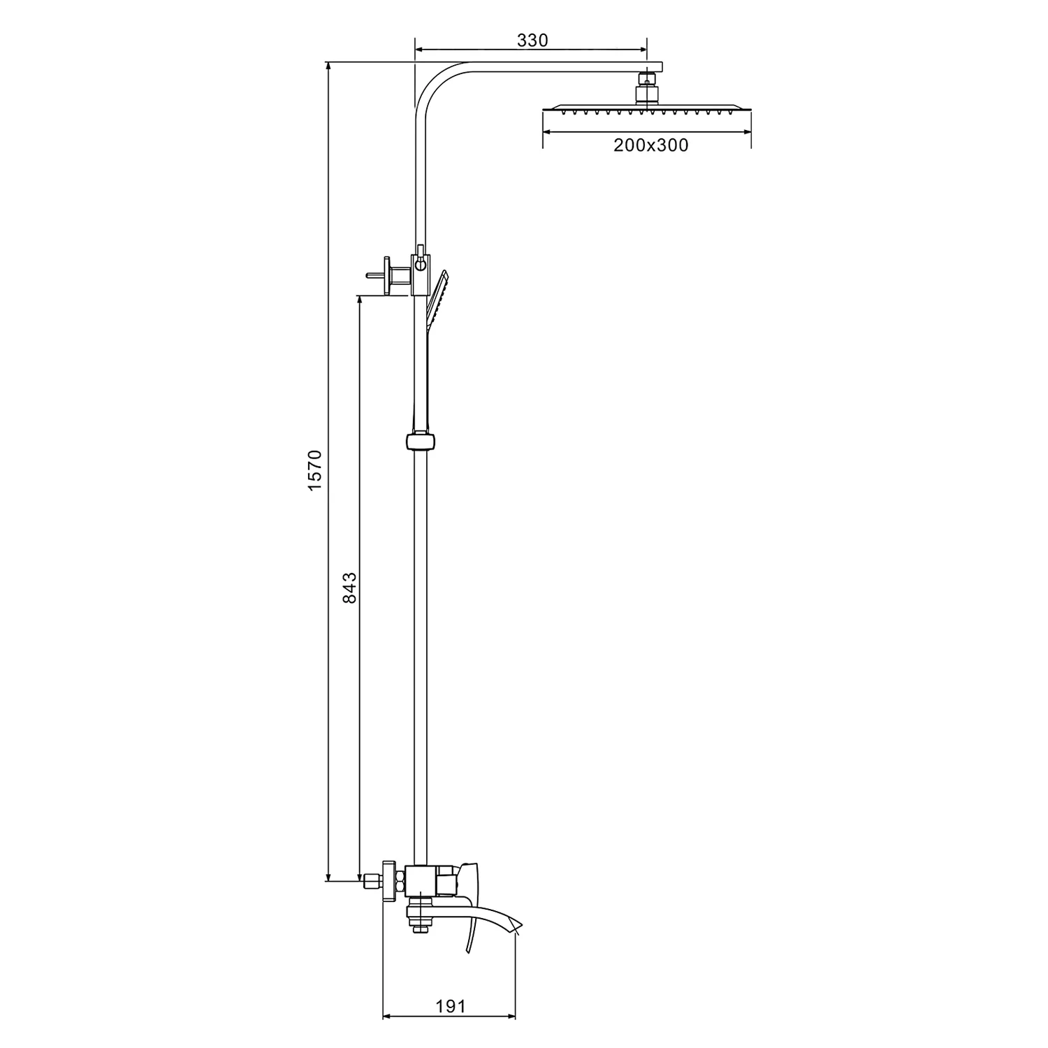 Душевая система GAPPO G2407-3, золото