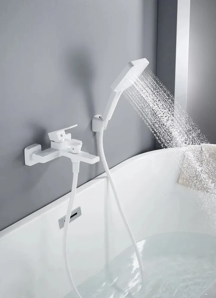 Смеситель для ванны Knotlor KN-22/WY, белый