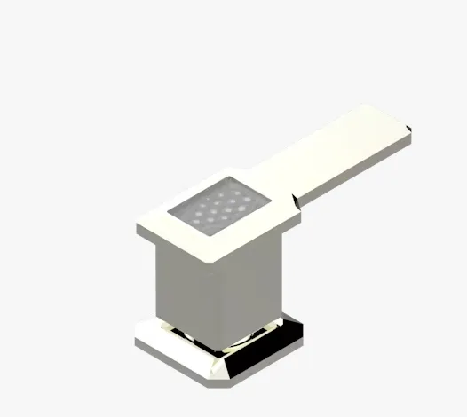 Вентиль THG Metropolis Clear crystal with lever, никель (A2B B01 36/C)