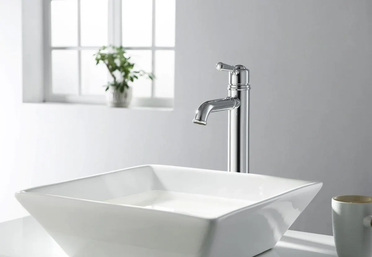AQ1504CR КЛАССИК смеситель для раковины 235, без донного клапана