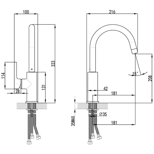 Смеситель для кухни Lemark Comfort ( LM3073C)