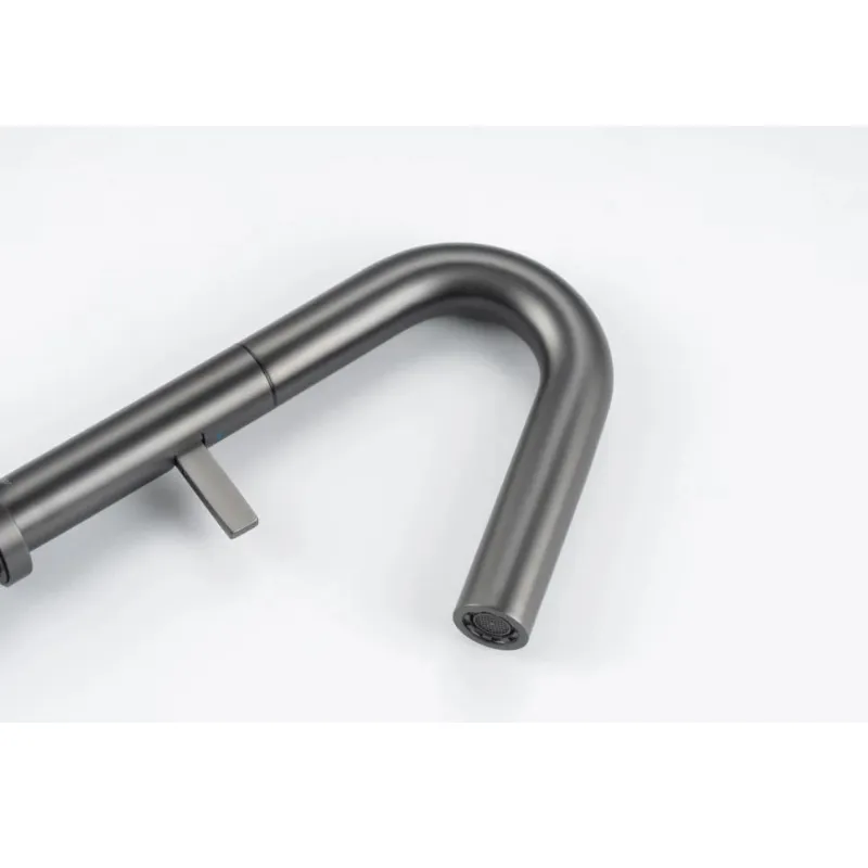 Cмеситель для раковины Knotlor SS-30/GM, оружейная сталь