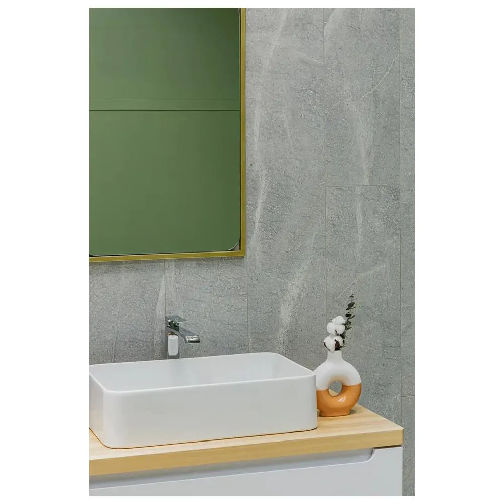 Зеркало Silver Mirrors Hanna 500х1000 (металлическая рама, цвет золото)