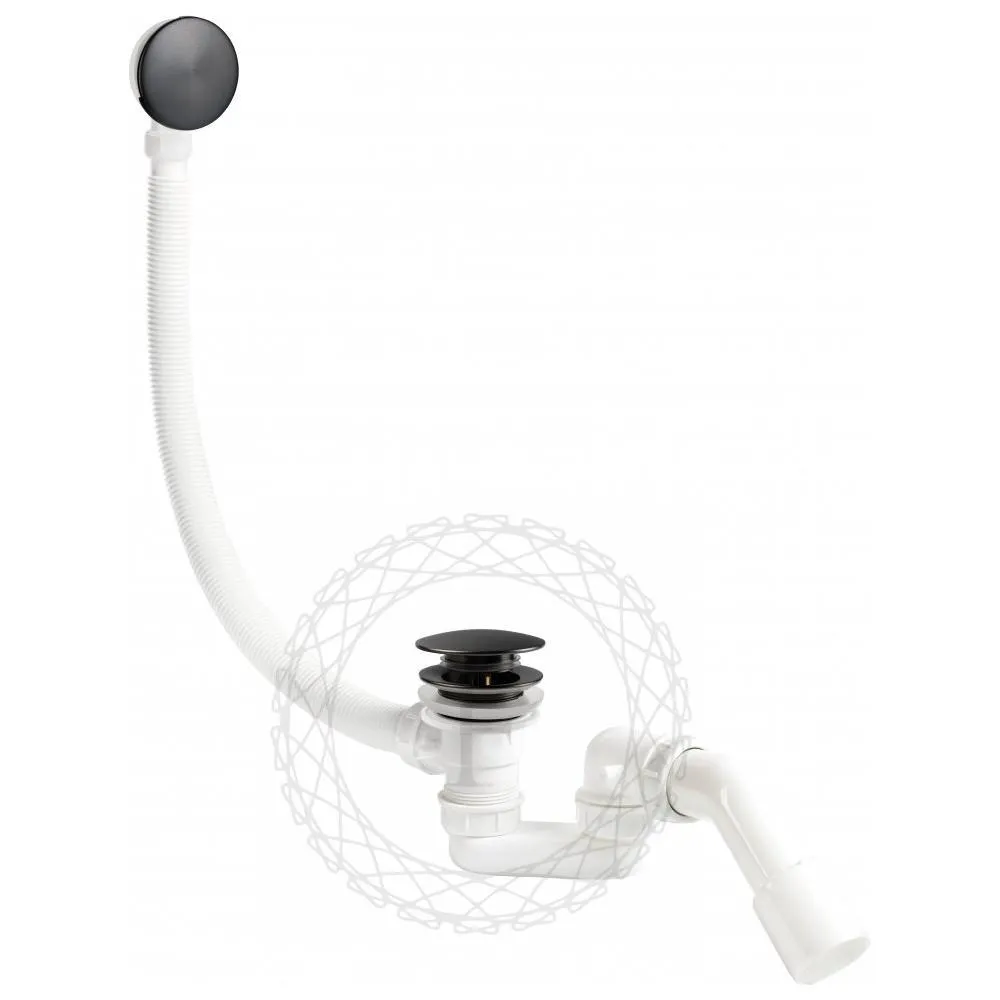 Слив-перелив (автомат, 90 см.) FILARETE FL90BG, графит