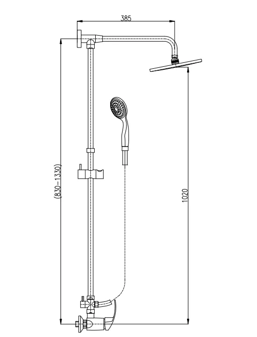 Душевая система Rav Slezak Missisipi MS081.5/5