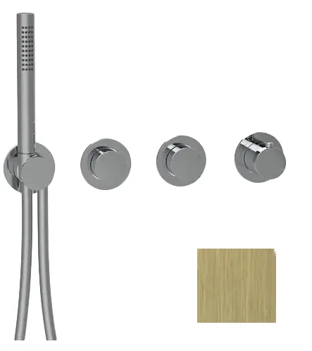 Смеситель для душа Almar Modular Push, на 2 потребителя, High Brass Brushed PVD (E180433.HB)