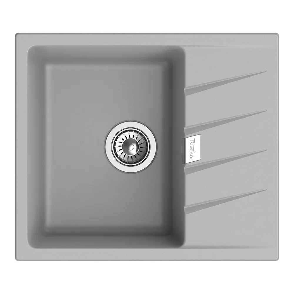 Кухонная мойка Rivelato RAUM RM-58, серый металлик