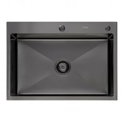 Кухонная мойка FRAP FS7050-9, оружейная сталь