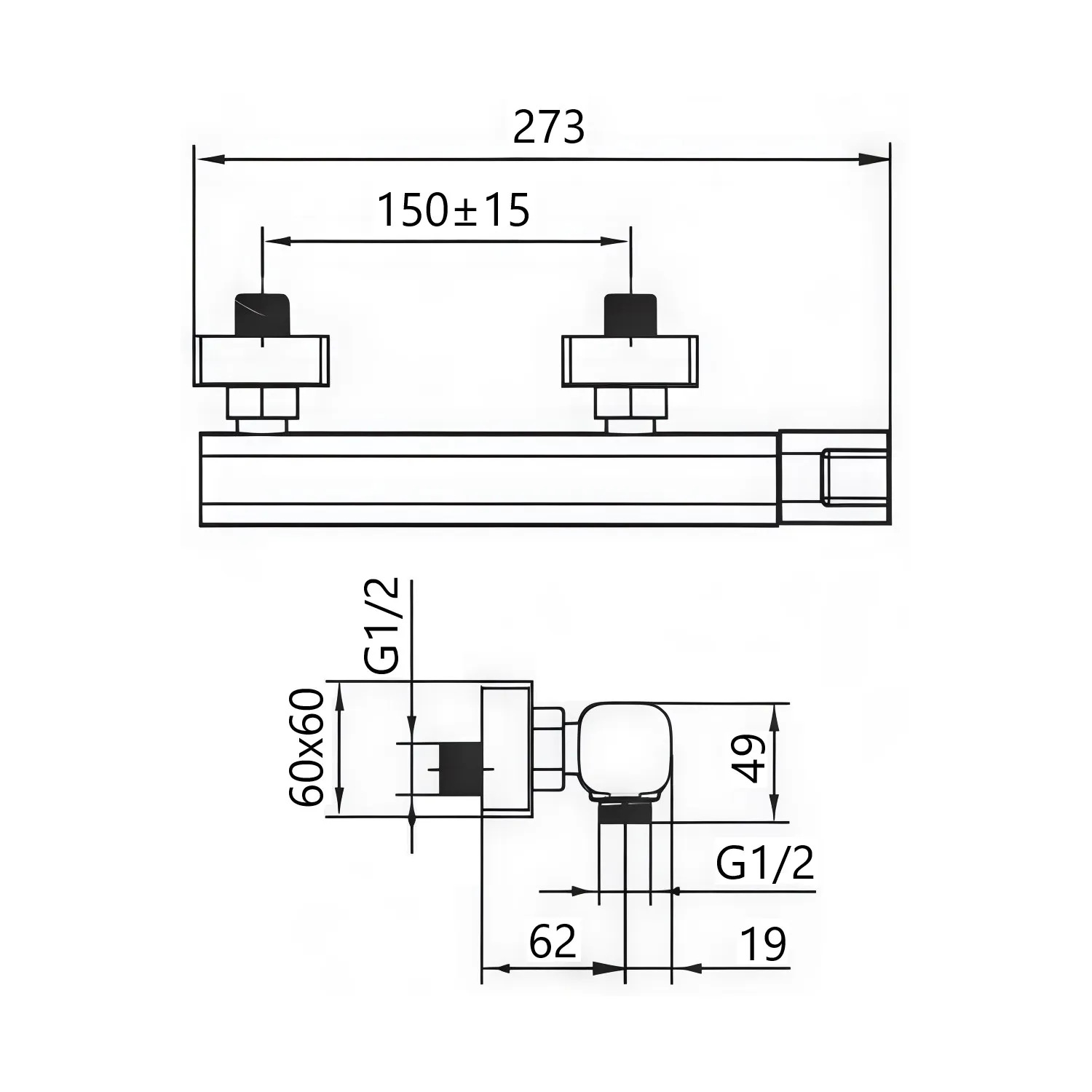 Смеситель для душа Maretti Lorenza LR35R842, хром