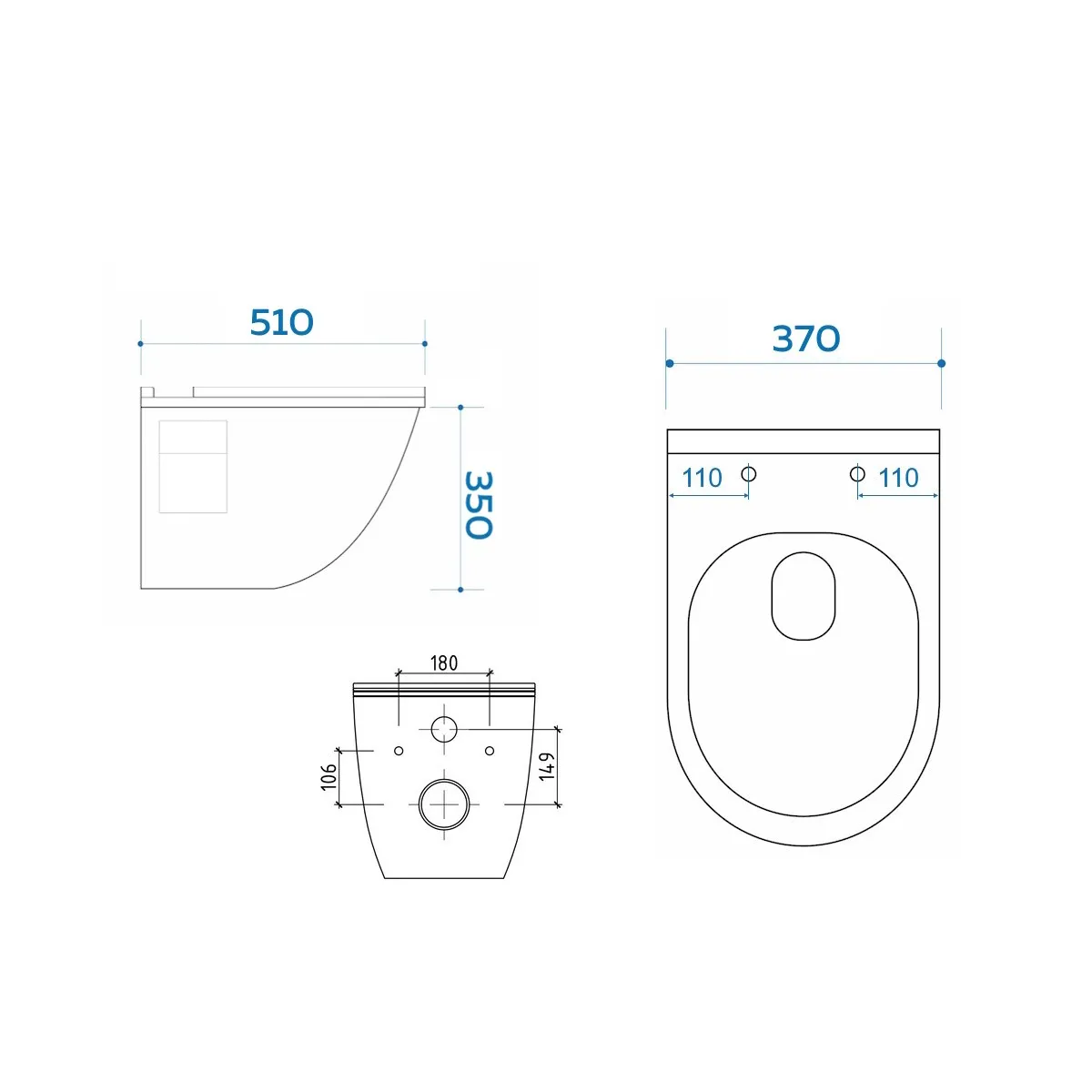 Унитаз подвесной Maretti Vittorio с микролифтом, VI10PZM24-844, белый