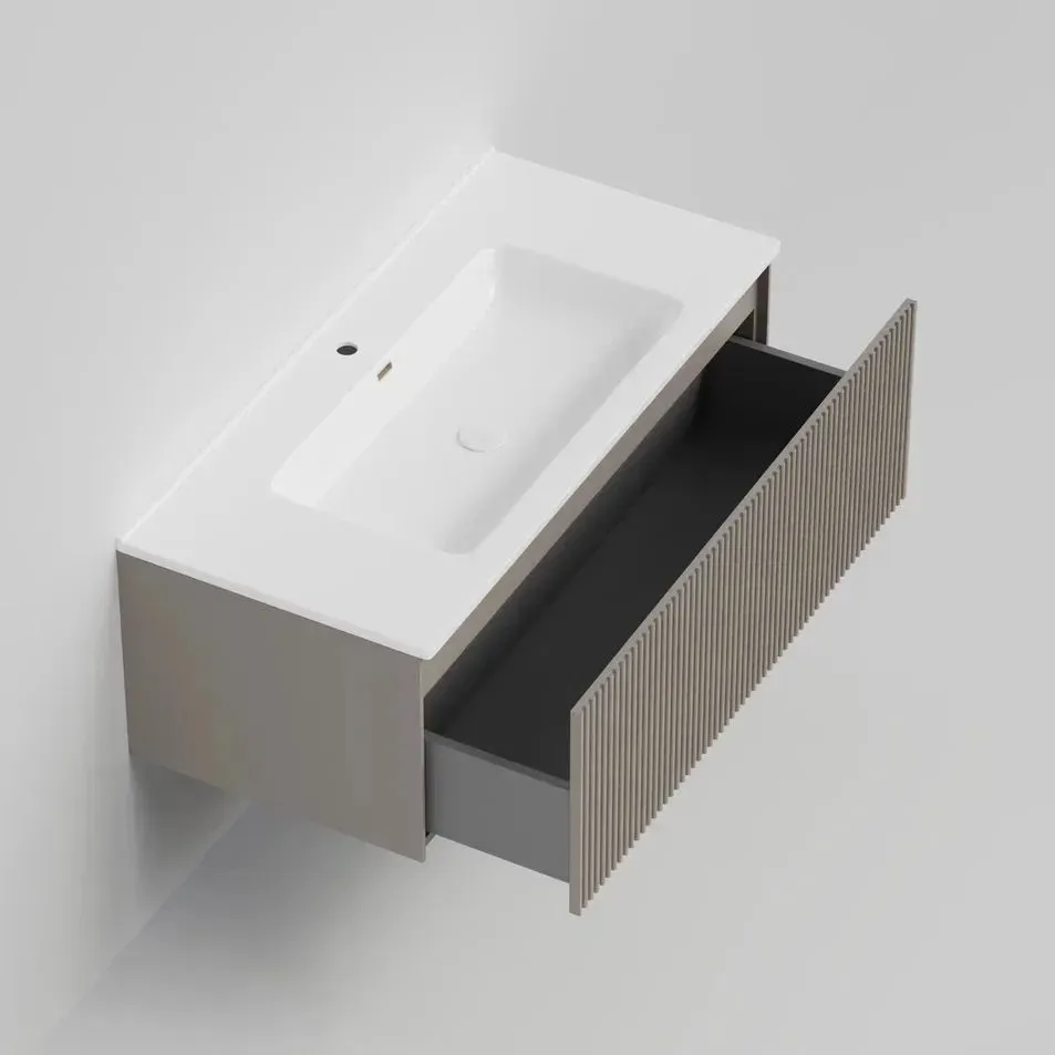 Тумба под раковину подвесная La Fenice Terra FNC-01-TER-C-100, бежевая