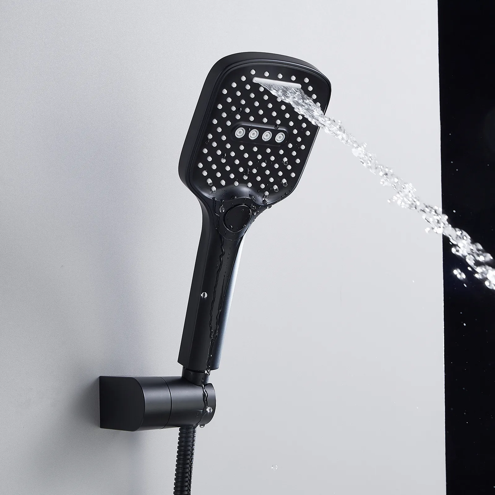 Душевая система встраиваемая Shevanik S4135H, черный