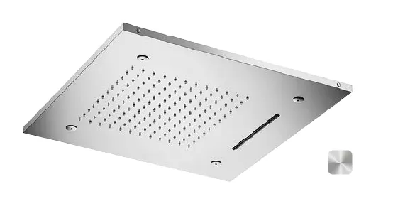 Верхний душ Almar Shower Heads built-n, 496х496, Stainless Steel Mirror (E044140.MS)