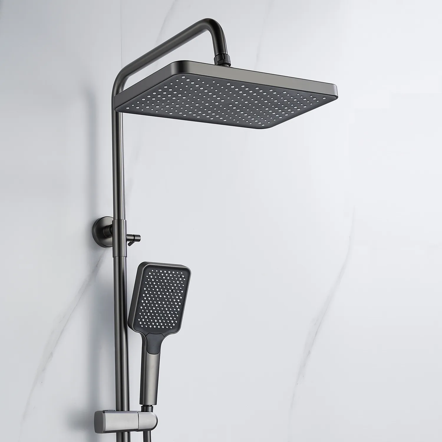 Душевая система Shevanik S4226T, оружейная сталь