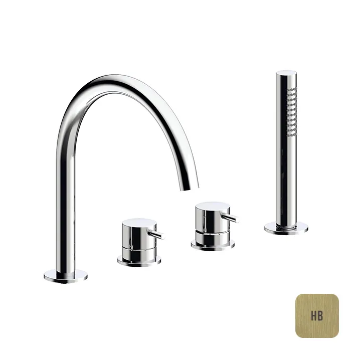 Смеситель для ванны и душа Almar High Brass Brushed PVD (E214006.HB)