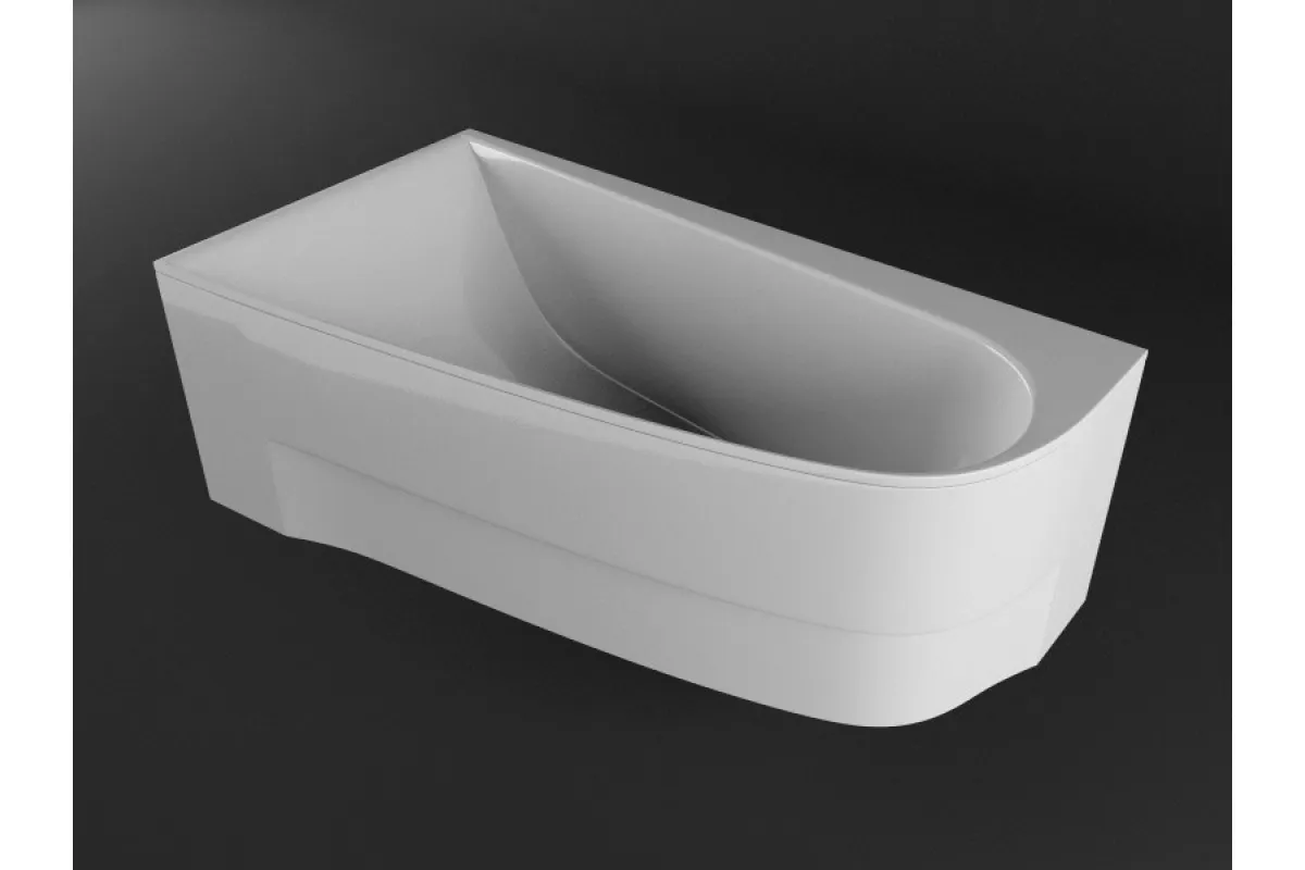 Ванна акриловая левосторонняя Vayer BOOMERANG Гл000009592, 170x90