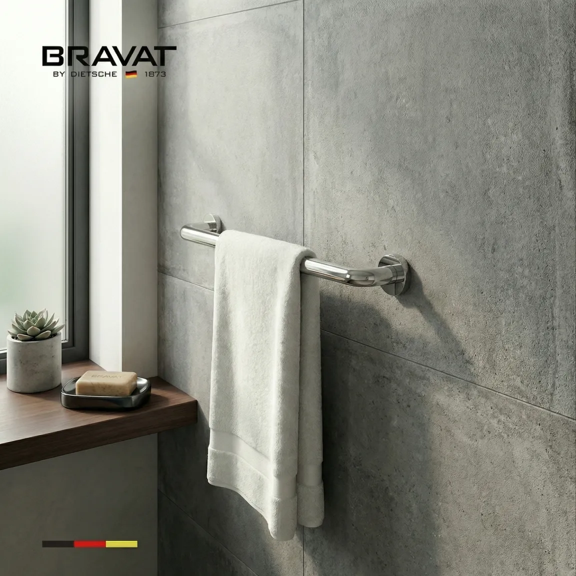 Вешалка для полотенец BRAVAT (D7394C-2-SW)