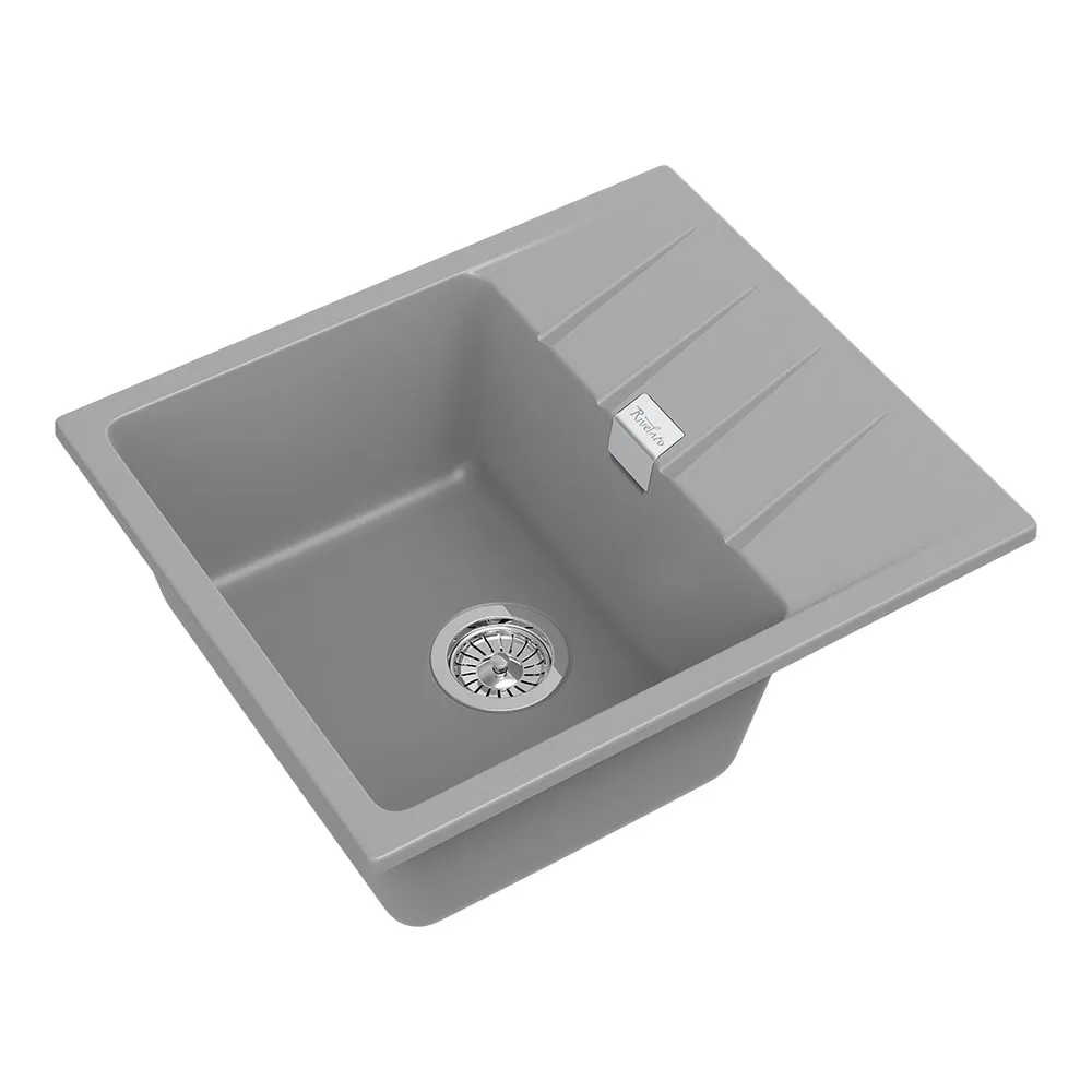 Кухонная мойка Rivelato RAUM RM-58, серый металлик