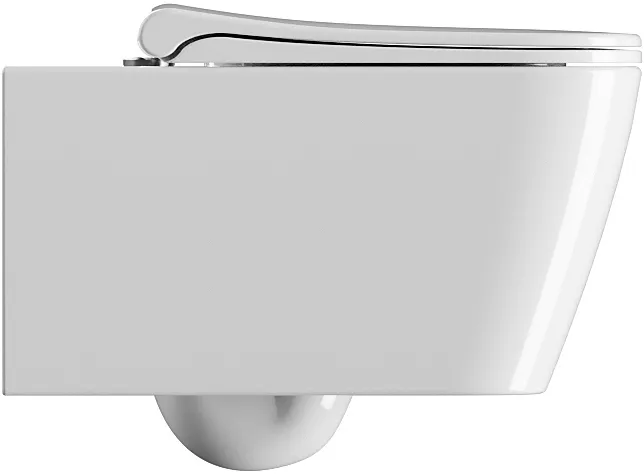 Сиденье с крышкой для унитаза GSI NUBES c Soft Close, белое глянцевое (MS96C11)