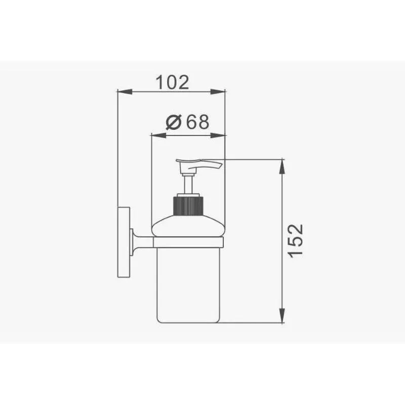 Дозатор жидкого мыла D-Lin D295222, черный