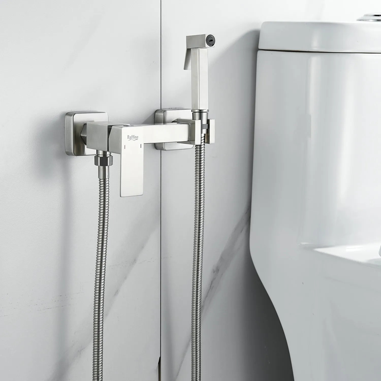 Гигиенический душ со смесителем Raffine F237L, сатин