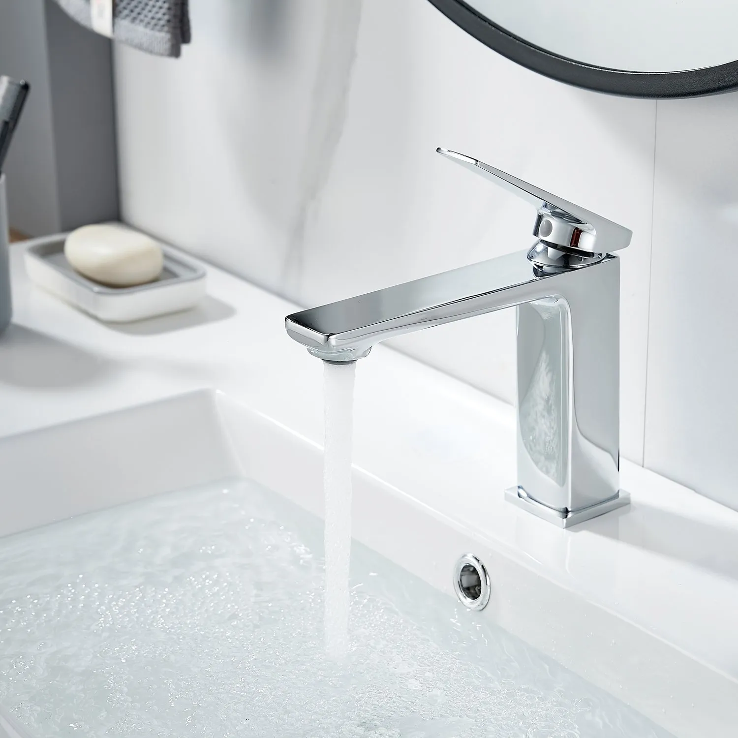 Смеситель для раковины Shevanik S8901-1, хром