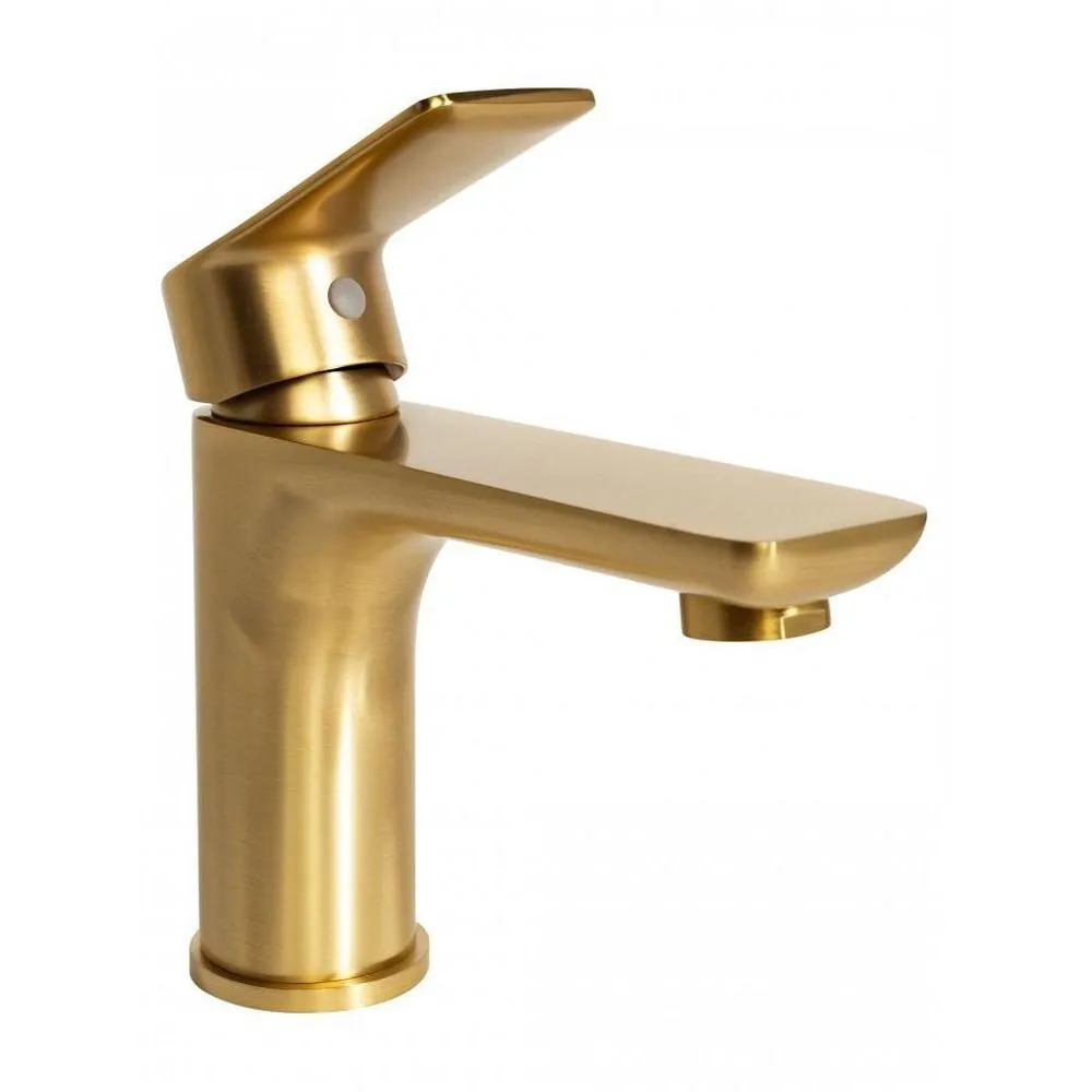 Смеситель для раковины Hansberge H1099MG, матовое золото