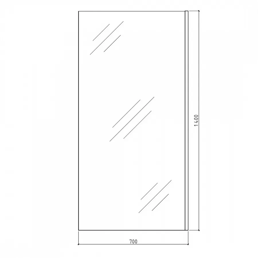 Шторка на ванну 70х140 см Maretti Marta MA41F7014099-015, профиль хром