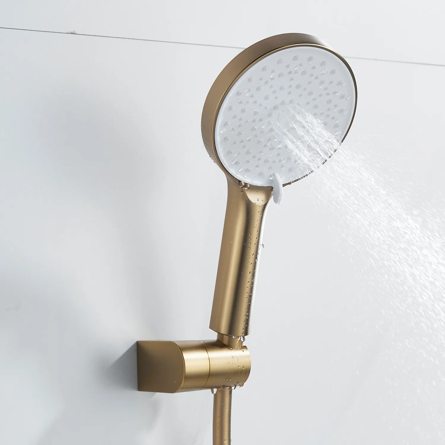 Смеситель для душа Shevanik S4716G, золотой сатин