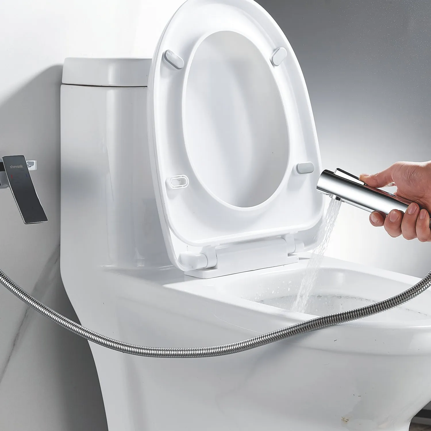 Гигиенический душ со смесителем Shevanik S6105-1, хром