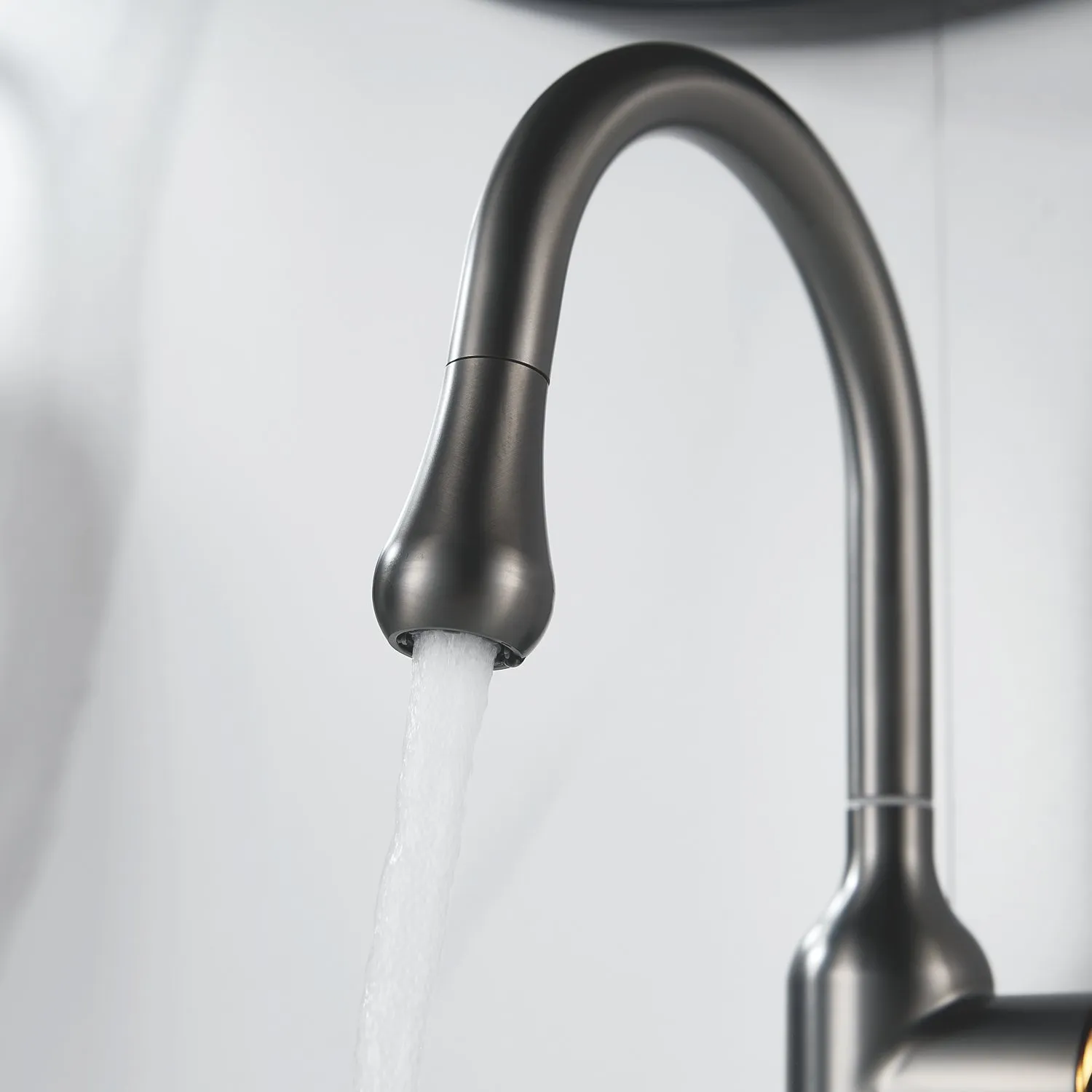 Смеситель для раковины Raffine F101T, оружейная сталь