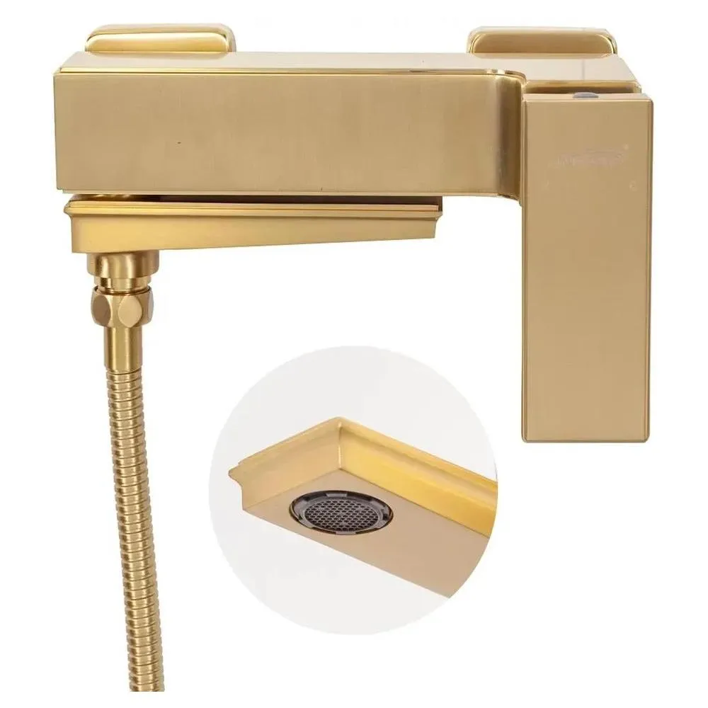 Смеситель для ванны Hansberge H4070MG, матовое золото