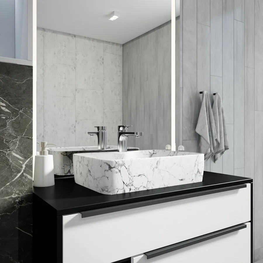 Раковина чаша Maretti UM13NS96-740MR, белый мрамор