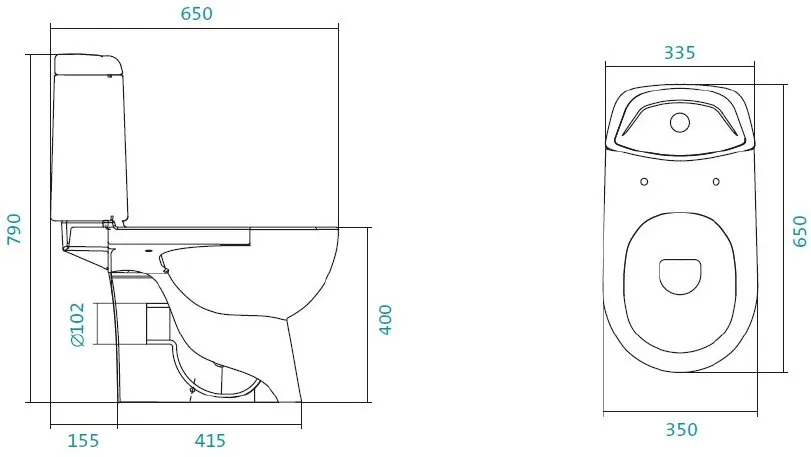Унитаз-компакт напольный Santek Остин 1.WH30.2.419