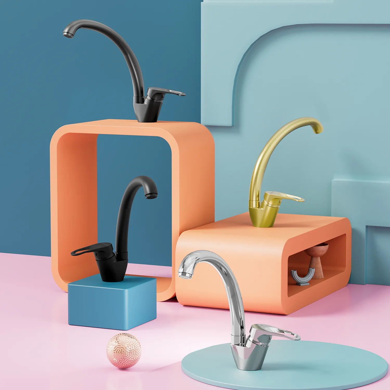 Смеситель для кухни Splenka S202.41.06, черный